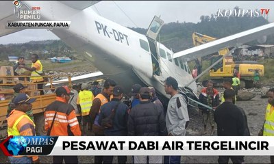 Pesawat Dabi Air Tergelincir di Puncak Papua