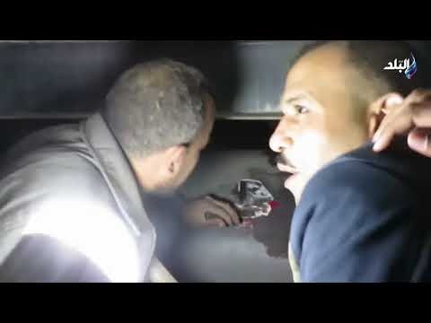 علي مسئوليتي - لحظة إحباط تهريب 915 طربة «حشيش» تم إخفائها داخل تنك سري بشاحنة فى ميناء نويبع البحري