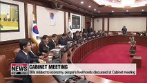 Bills related to people's livelihoods discussed at Cabinet meeting