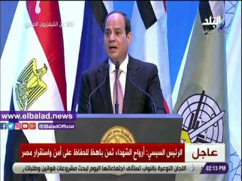 صدى البلد | السيسي: اليوم هو تكريم للأبناء المخلصين الذين ضحوا من اجل الوطن