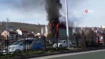 Trabzon'da özel bir üniversitede yangın