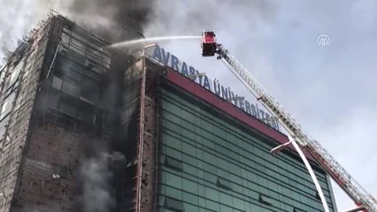 Avrasya Üniversitesi Yerleşkesinde Yangın (2)