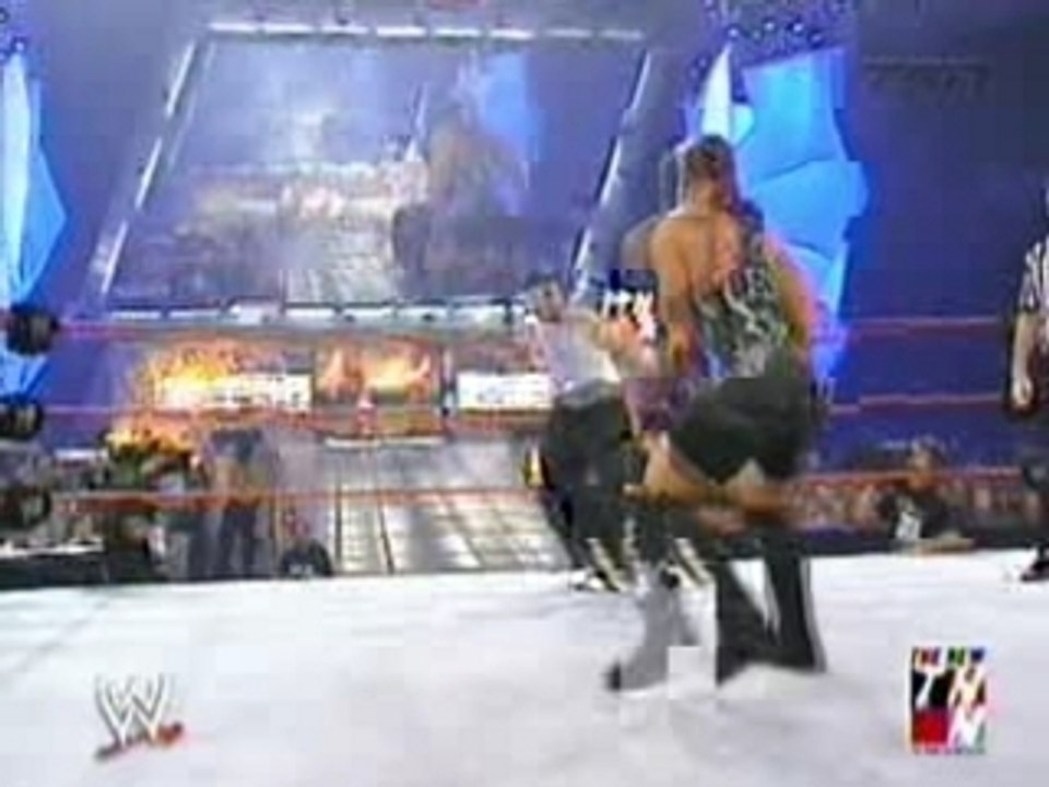 WWE RAW 2003 - Clip - Rob Van Dam Sells A DDT By Jeff Hardy