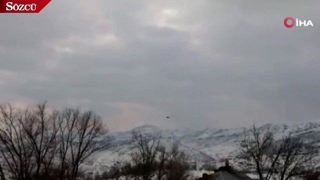 Tunceli’de bir helikopter zorunlu iniş yaptı