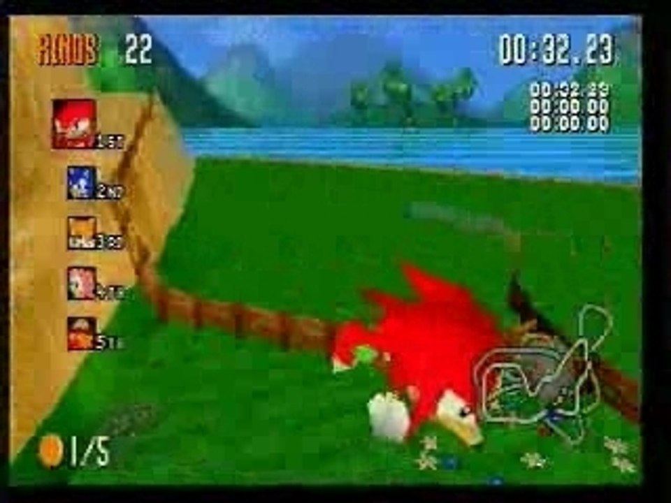 Sonic R in-game