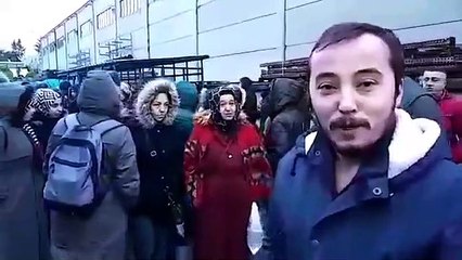 Müjde çoraplarının üretildiği fabrikada kadınlar eylemde