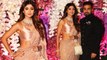 Shilpa Shetty Looks H0T In Golden Saree At Akash Ambani & Shloka Mehta's GRAND Wedding Reception