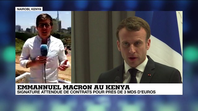 Macron veut développer les relations économiques avec le Kenya