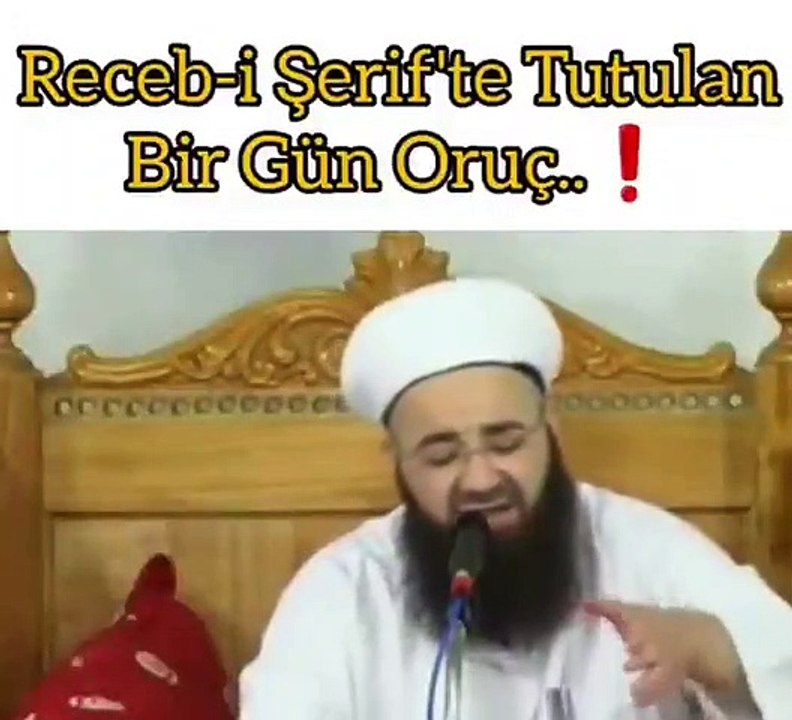 Cübbeli Ahmet Hoca Receb-i Şerif'te Tutulan Oruç