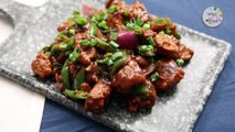 चिकन चिली रेसिपी - Chicken Chilli Recipe In Marathi - Quick & Easy Chicken Starter Recipe - Sonali