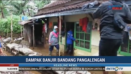 Enam Rumah Rusak Berat Akibat Banjir Bandang di Pangalengan