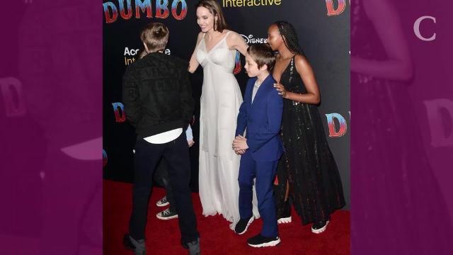 PHOTOS. Angelina Jolie radieuse avec quatre de ses six enfants à l'avant-première de Dumbo