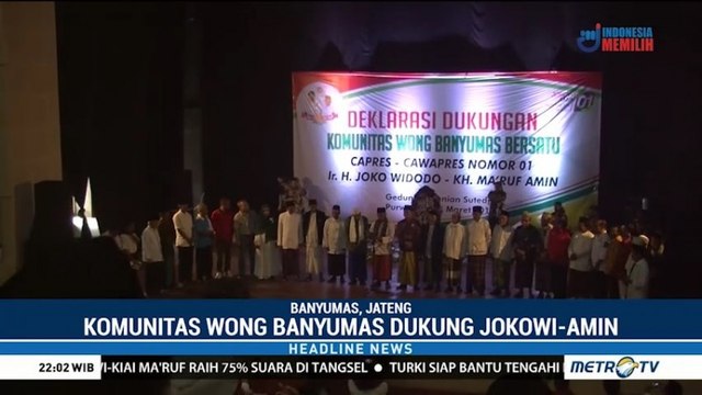 Komunitas Wong Banyumas Dukung Jokowi-Ma'ruf