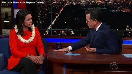 Download Video: Stephen Colbert Grills Democrat Tulsi Gabbard On Meeting With Bashar al-Assad