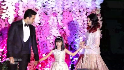 Abhishek Bachchan, Aishwarya Rai bachchan & Aradhya Bachchan At Akash Ambani & Shloka Ambani's Grand Reception Party