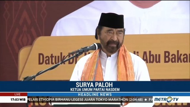 Surya Paloh Hadiri Deklarasi Dukungan Pakatan Relawan Melayu untuk Jokowi