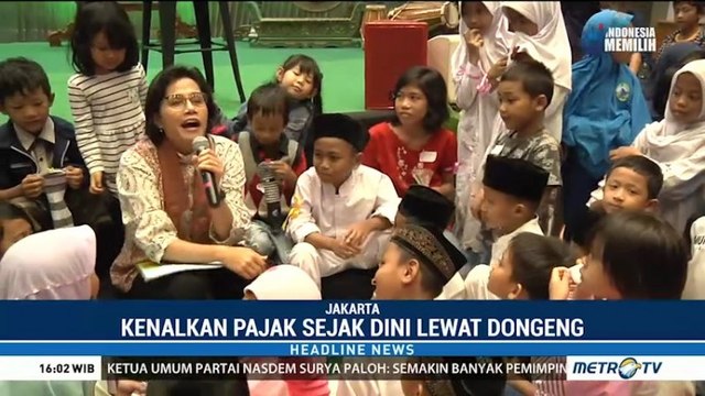Sri Mulyani Kenalkan Pajak Lewat Dongeng ke Anak-anak