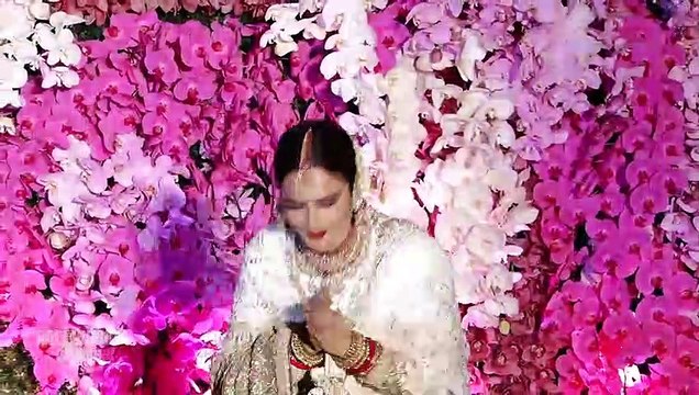 Rekha Akshay Kumar, Anil Ambani, Tina Ambani At Akash Ambani & Shloka Ambani's Grand Reception Party