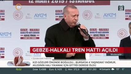 Gebze-Halkalı Banliyö Hattı açıldı