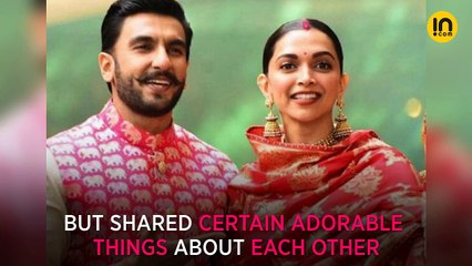 Deepika Padukone and Ranveer Singh reveal adorable things about each other
