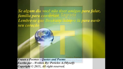 Sem amigos, família, mas Deus está sempre lá para para ouvir o seu coração [Frases e Poemas]