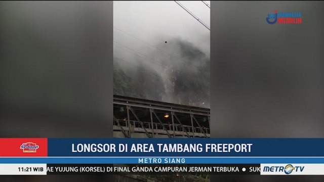 Longsor Terjadi di Area Tambang Freeport