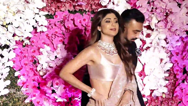 Shilpa Shetty & Raj Kundra At Akash Ambani & Shloka Ambani's Grand Reception Party