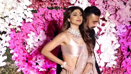 Shilpa Shetty & Raj Kundra At Akash Ambani & Shloka Ambani's Grand Reception Party