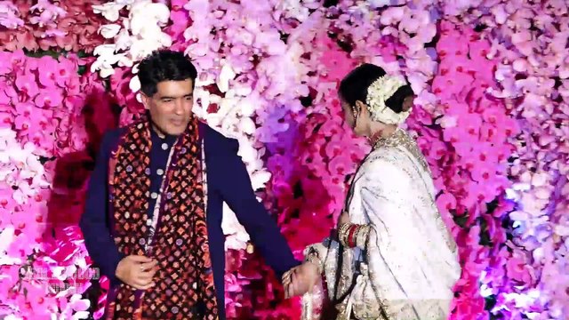 Rekha, Manish Malhotra At Akash Ambani & Shloka Ambani's Grand Reception Party