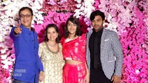 Vidhu Vinod Chopra & With His Family At Akash Ambani & Shloka Ambani's Grand Reception Party