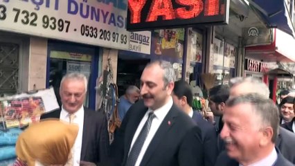 Adalet Bakanı Gül, esnaf ziyaretinde bulundu - RİZE