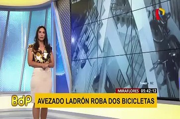 Miraflores: captan a sujeto robando bicicletas en exclusivo condominio