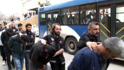 'Kale' operasyonu zanlıları adliyeye sevk edildi