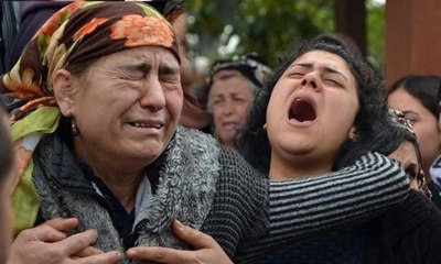 5 kişinin cenazesinde sinir krizi geçirdiler