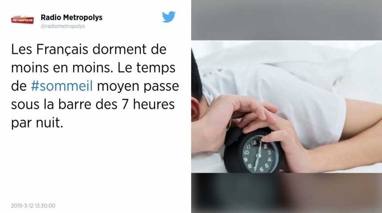 Les Français dorment de moins en moins.