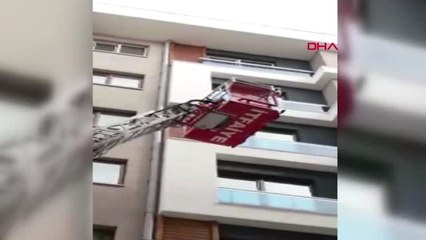 Van'da Balkon Penceresine Sıkışan Martıyı İtfaiye Kurtardı