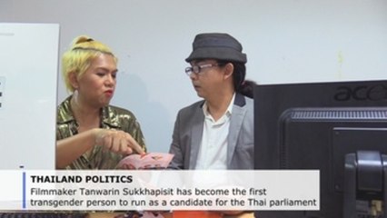Transgender filmmaker mounts historic election bid in Thailand