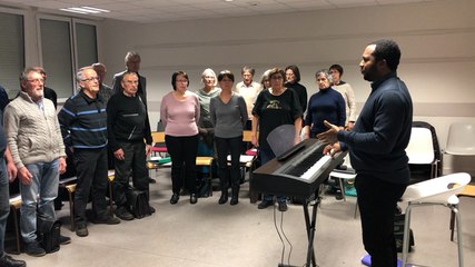 Répétition de La Lyre avec Joseph Abanda      Vendredi 8 mars 2019