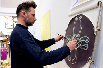 Nicolas Barberot, un peintre ambidextre qui médite