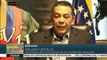 Gob. venezolano expone realidad del país desde su embajada en España