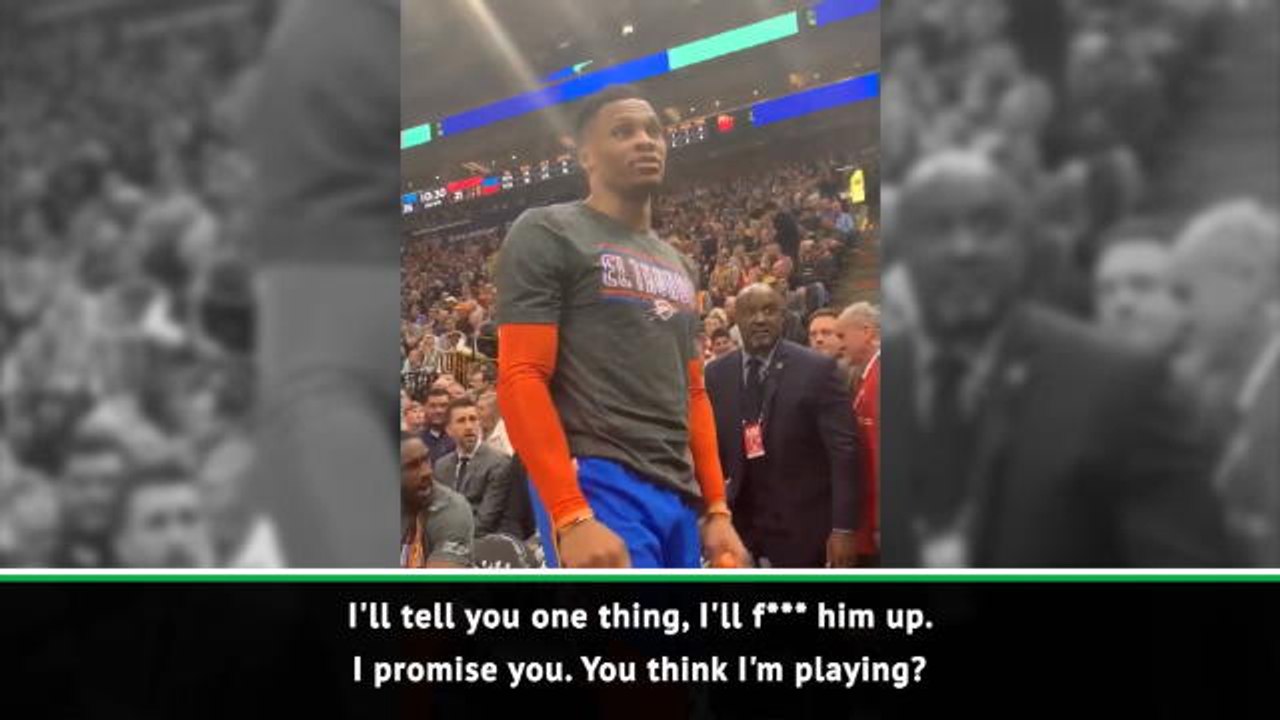 Russell Westbrook directs profanity-laced tirade at fan