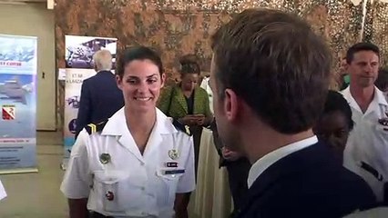 Macron visists France's largest military base overseas