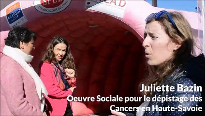 Thonon-les-Bains : un colon géant contre le cancer à l'hôpital