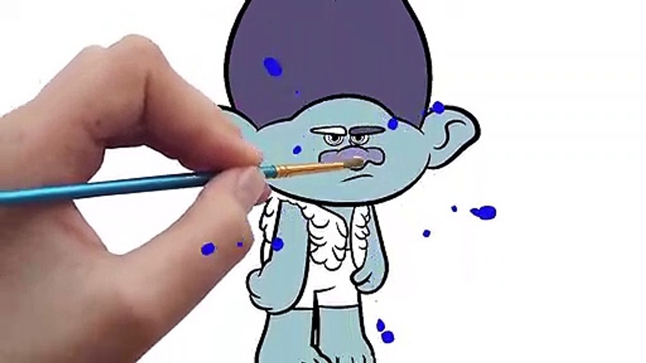 All Characters from Trolls Coloring Pages for Kids | Learn Colors for Toddlers