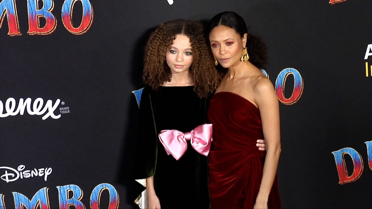 Nico Parker and Thandie Newton "Dumbo" World Premiere Red Carpet
