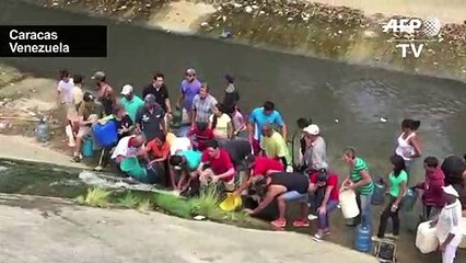La ruée vers l'eau au Venezuela, victime d'une panne de courant