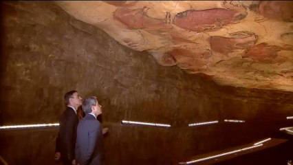 Pedro Sánchez destaca el “valor de lo público” durante su visita a la Cueva de Altamira