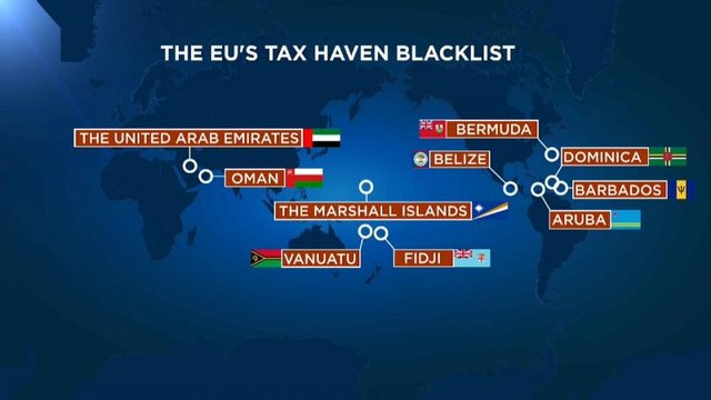 Paradisi Fiscali: dieci nuovi paesi nella black-list