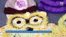 Morador de rua faz sucesso em Curitiba com os seus trabalhos em crochê