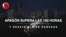 Apagón supera las 100 horas y desata ola de saqueos